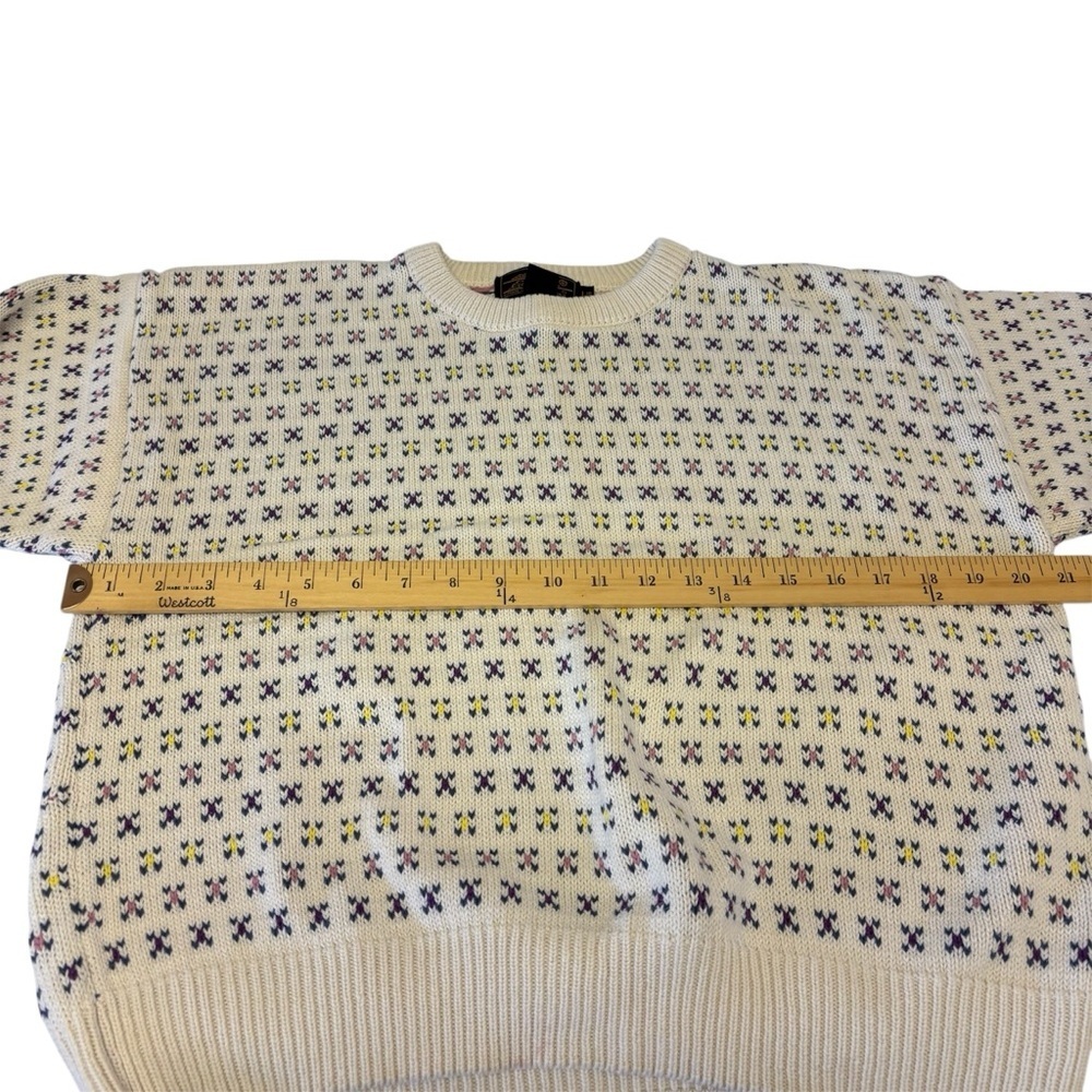 Vintage Eddie Bauer Geometric Knitted Sweater Top Women’s Size Large - Picture 8 of 11